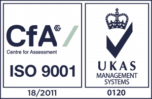 ISO 9001 and UKAS logo